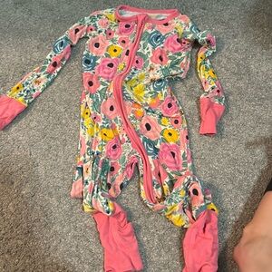 Little Sleepies Zippy Bamboo Pajamas Garden Party (think that was the name)